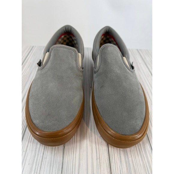 Vans Skate Slip On Pro Gum Sole Grey Suede Men's Shoes Size 9 - Picture 8 of 8